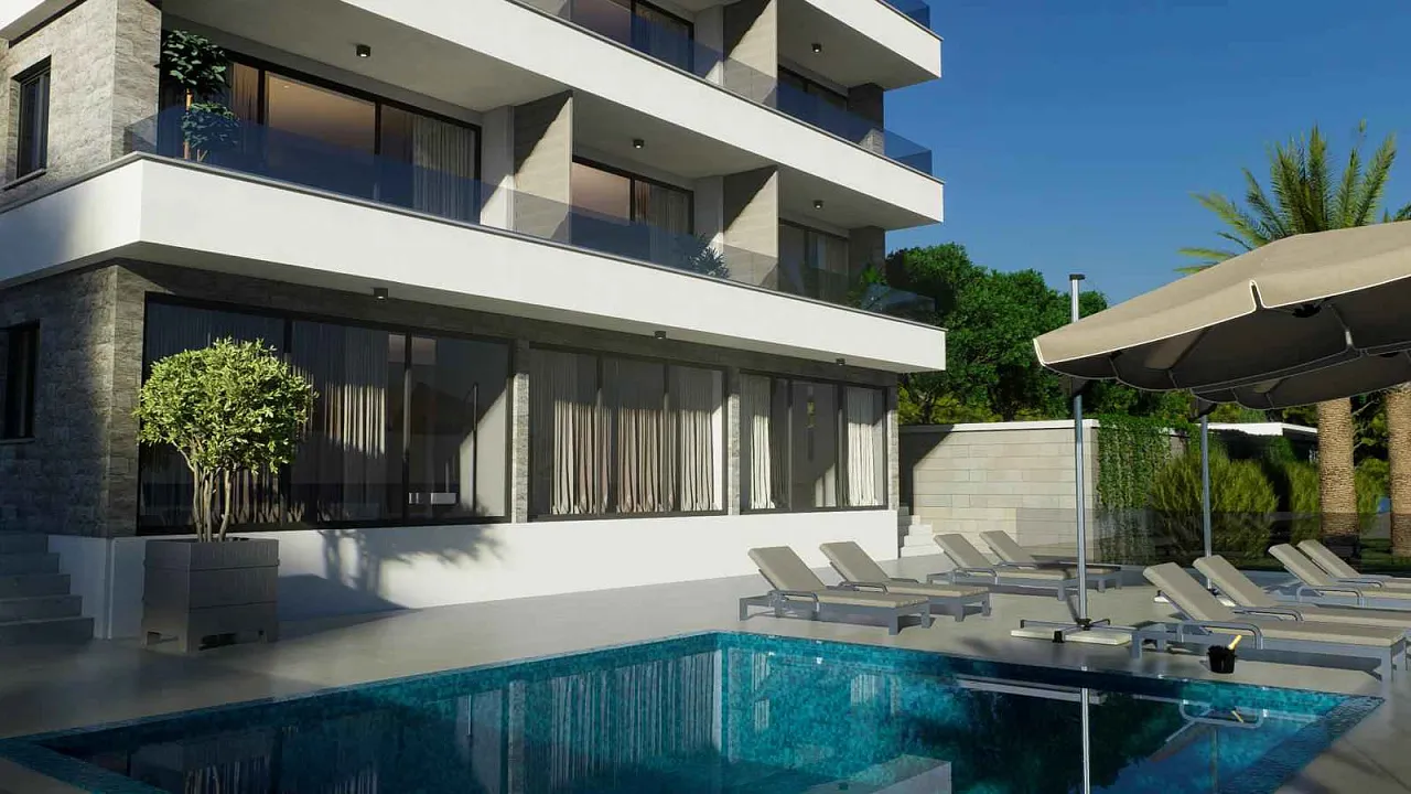 Luxuriöser 4-stöckiger Komplex mit Pool und Panoramablick auf das Meer